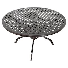 Savannah Outdoor Aluminum Round Dining Table