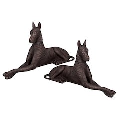 Great Dane Faux Bronze Set of 2