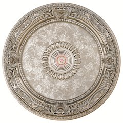 Petite Round Champagne Ceiling Medallion 24 Inch Diameter