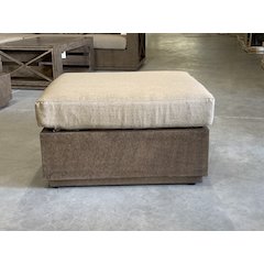 Modern Rustic Ottoman With Cushion