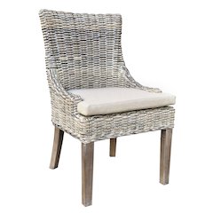 Alfresco Dining Chair Kuba Weave Savannah Wash