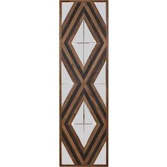 Contemporary Aspen Double Diamond Multi Tone 72 Inch Mirror