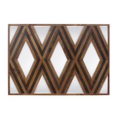 Modern Aspen Parallel 3 Diamonds Mirror