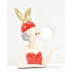 Red Girl with Bubble Small