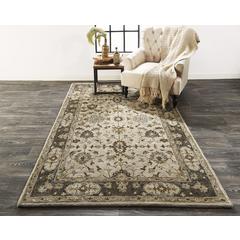Eaton Traditional Persian Wool Rug, Gray/Beige, 3ft-6in x 5ft-6in Accent Rug, 6548399FGRY000C50