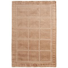Channels Modern Geometric, Tan/Gold, 7'-9" x 9'-9" Area Rug