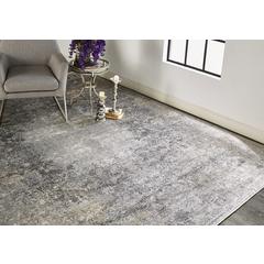 Sarrant Vintage Space-Dyed Rug, Stone Gray, 2ft x 3ft Accent Rug, 9193964FSTN000P00