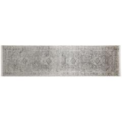 Sarrant Vintage Space-Dyed Rug, Opal Gray/Blue Silver, 2ft - 8in x 12ft, Runner, 9193966FGRY000I8C