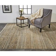 Payton Abstract Tribal Rug, Golden Brown/Gray, 2ft x 3ft Accent Rug, 9806496FBRNGRYP00