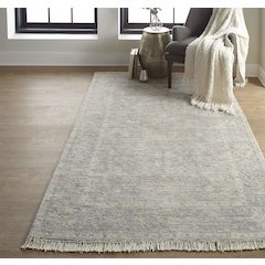 Caldwell Vintage Space Dyed Wool Rug, Latte Tan/Gray, 2ft x 3ft Accent Rug, 8798799FGRY000P00