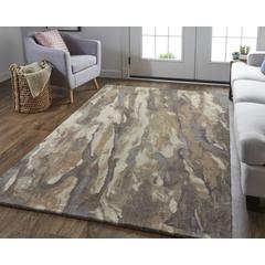 Amira Contemporary Watercolor Rug, Biscuit Tan/Morel Brown, 5ft x 8ft Area Rug, AMI8632FBRN000E10