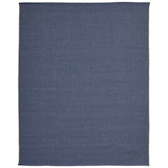 Theo Modern Solid, Blue/Tan, 9' x 12' Area Rug