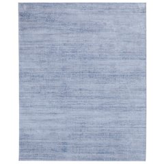 Deja Modern Solid, Blue, 6'-7" x 9'-6" Area Rug