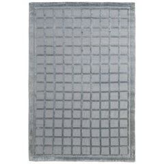 Channels Modern Geometric, Gray/Blue, 7'-9" x 9'-9" Area Rug