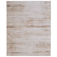 Deja Modern Distressed, Ivory/Brown/Tan, 9'-0" x 12'-8" Area Rug