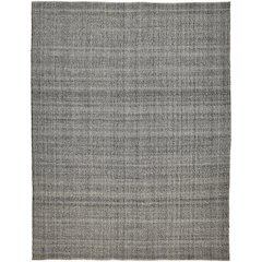 Naples Space Dyed In/Outdoor Flatweave, Charcoal Gray, 12ft x 15ft Area Rug, NAP0751FGRY000J00