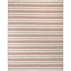 Duprine Transitional Stripes, Red/Ivory, 4' x 6' Accent Rug