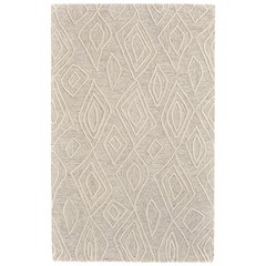 Enzo Modern Minimalist Wool Area Rug, Ivory/Natural Tan, 9ft-6in x 13ft-6in, 7428738FIVYNATH50