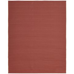 Theo Modern Solid, Red/Tan, 9' x 12' Area Rug