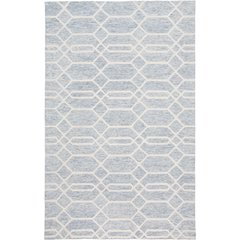 Belfort Transitional Trellis & Lattice, Blue/Ivory, 10' x 14' Area Rug