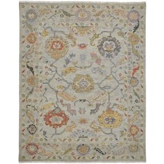 Karina Traditional Persian, Gray/Yellow/Red, 8'-6" x 11'-6" Area Rug