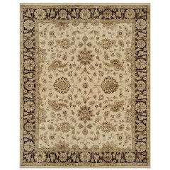 Drake Traditional Persian, Ivory/Gold/Brown, 5'-6" x 8'-6" Area Rug