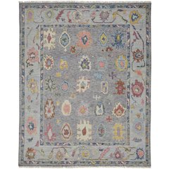 Karina Traditional Persian, Blue/Gray/Red, 7'-9" x 9'-9" Area Rug