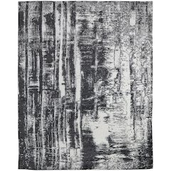 Coda Modern Abstract, Black/White, 8' x 10' Area Rug