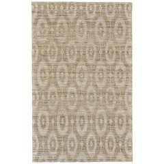 Lilliana Transitional Geometric, Tan/Ivory, 5' x 8' Area Rug