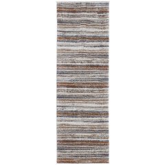 Gilmore Modern Stripes, Ivory/Orange/Gray, 2'-6" x 8' Runner