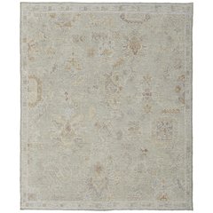 Grafton Transitional Floral & Botanical, Gray/Green/Blue, 5'-6" x 8'-6" Area Rug