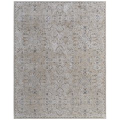 Pasha Transitional Distressed, Taupe/Ivory/Blue, 2' x 3' Accent Rug