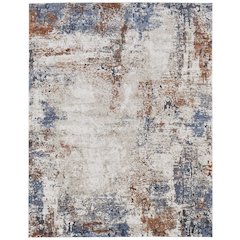 Gilmore Modern Distressed, Ivory/Blue/Taupe, 5'-3" x 8' Area Rug