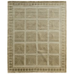 Channels Modern Geometric, Green, 7'-9" x 9'-9" Area Rug