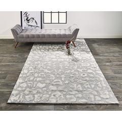 Mali Lustrous Tufted Abstract Rug, Silver Gray, 5ft x 8ft Area Rug, 7178629FALL000E10
