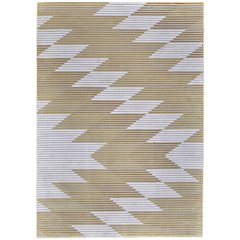 Marigold Modern Geometric, Gold/Gray/White, 10'-4" x 13'-6" Area Rug