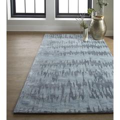Dryden Contemporary Abstract Rug, Silver Blue/Ice Green, 5ft x 8ft Area Rug, 8738787FBLU000E10