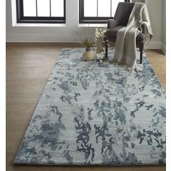 Dryden Contemporary Abstract Rug, Gray Mist/Teal Green, 5ft x 8ft Area Rug, 8738788FMST000E10