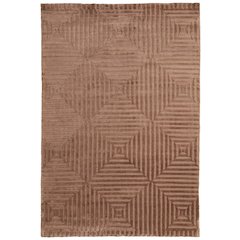 Channels Modern Geometric, Orange/Brown, 7'-9" x 9'-9" Area Rug