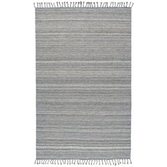 Brady Transitional Stripes, Gray/Blue/Ivory, 9' x 12' Area Rug
