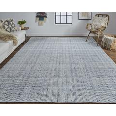 Naples Space Dyed In/Outdoor Flatweave, Dusty Blue, 9ft x 12ft Area Rug, NAP0751FBLU000G00