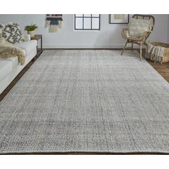 Naples Space Dyed In/Outdoor Flatweave, Warm Gray/Tan, 9ft x 12ft Area Rug, NAP0751FIVYGRYG00