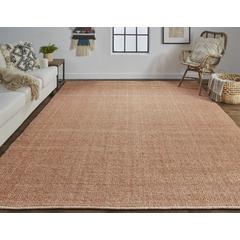 Naples Space Dyed In/Outdoor Flatweave, Rust Orange, 9ft x 12ft Area Rug, NAP0751FORN000G00