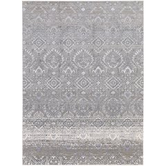 Macklaine Transitional Distressed, Ivory/Silver/Black, 12' x 15' Area Rug