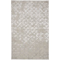 Micah Modern Distressed, Silver/Gray/White, 13' x 20' Area Rug