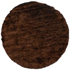 Indochine Modern Solid, Brown, 8' x 8' Round Rug