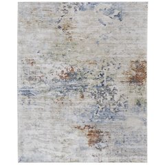 Sonora Modern Abstract, Ivory/Blue/Red, 5' x 7'-6" Area Rug