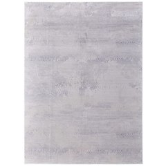 Prasad Modern Distressed, Ivory/Silver/Gray, 5' x 8' Area Rug