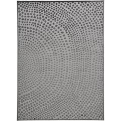 Gaspar Modern Dotted Texture Rug, Dark Silver Gray, 6ft-7in x 9ft-6in Area Rug, 7873835FCASDGYF05