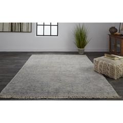 Caldwell Vintage Space Dyed Wool Rug, Spa Blue/Warm Gray, 5ft x 7ft - 6in Area Rug, 8798108FBLU000E70